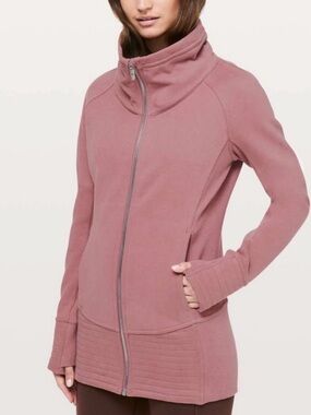 lululemon athletica Rose-Mauve Full-Zip Funnel Jacket